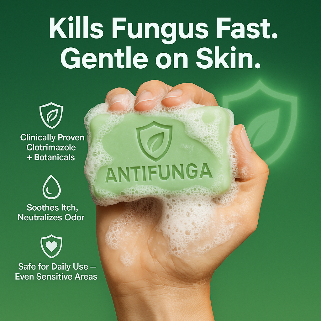 Antifunga Relief Bar — High-Strength Antifungal Soap